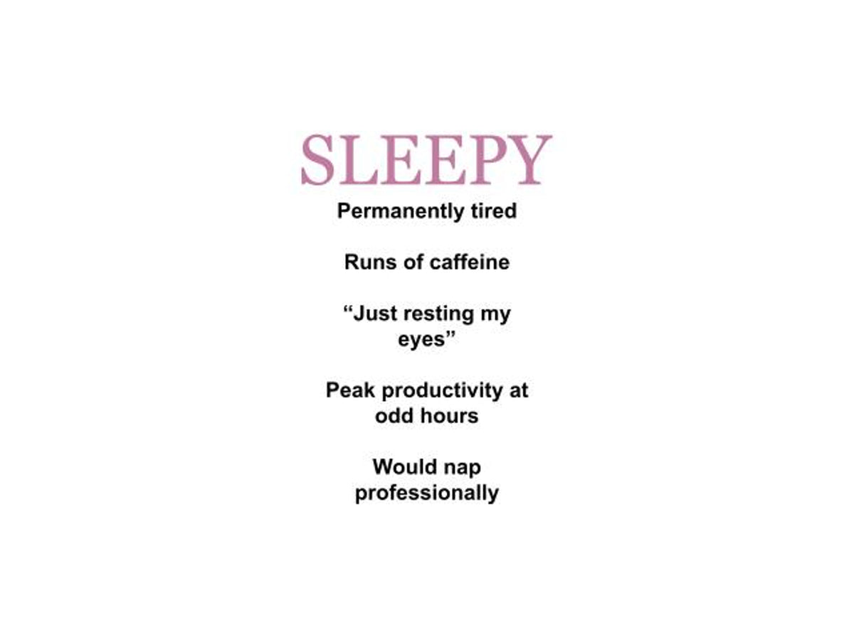 Character Archetype: SLEEPY - 11oz Mug