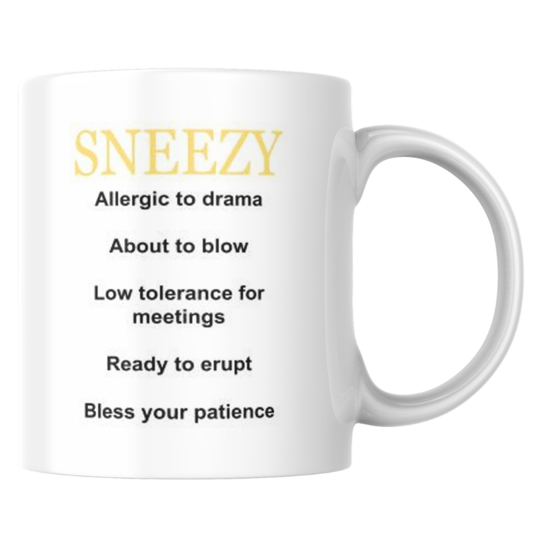 Character Archetype: SNEEZY - 11oz Mug